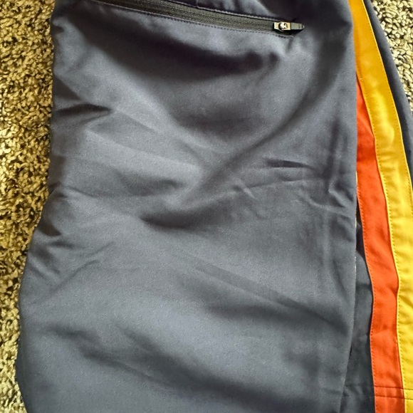 Outerknown Navy and Orange Swim Board Shorts - Picture 4 of 4